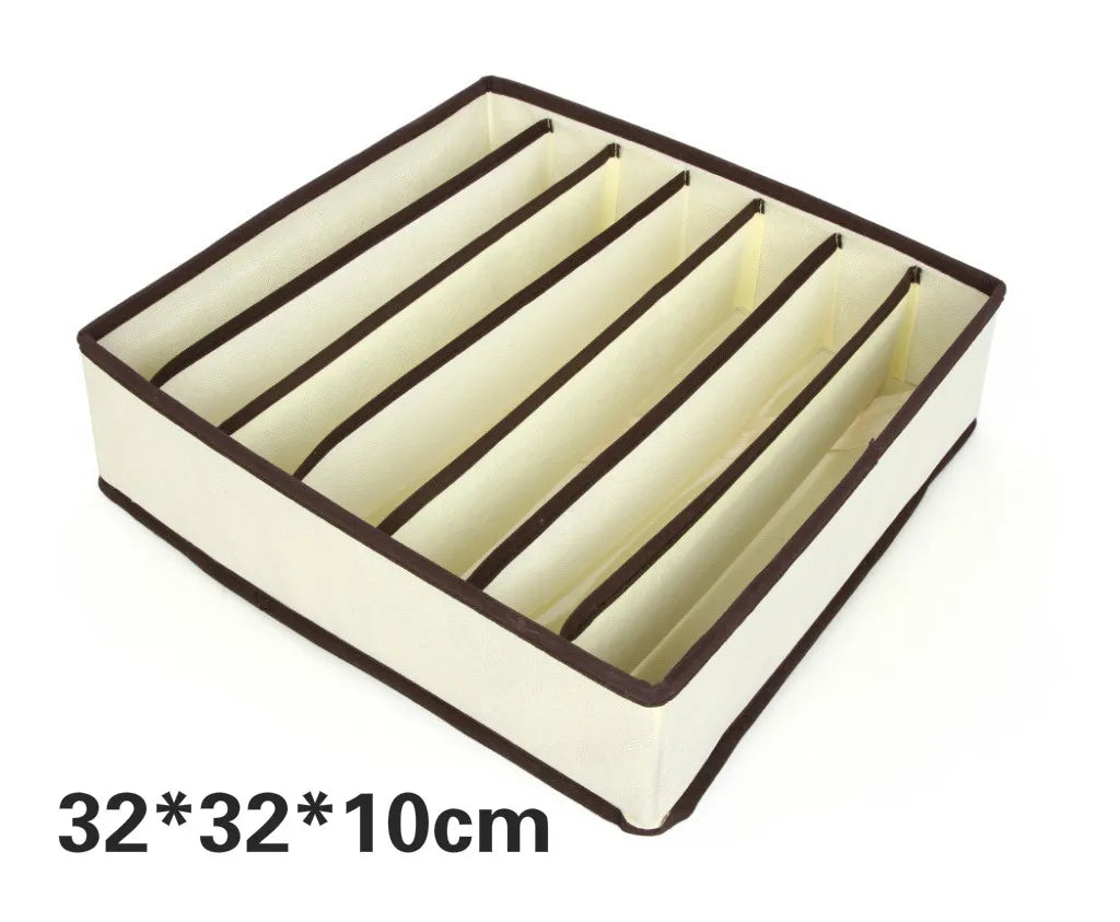 30 Grids Foldable Underwear Drawer Organizers Storage Dividers Closet Organizer Storage Box  for Clothes Bras Scarves Ties Socks