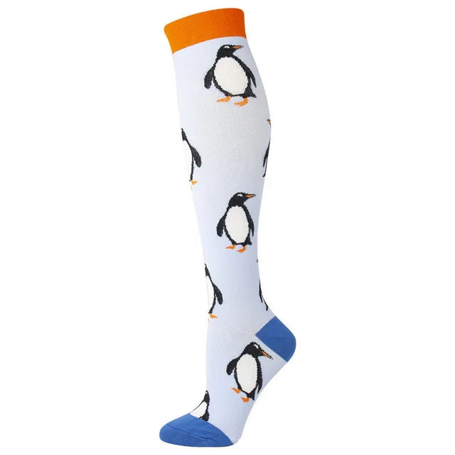 50 Style Antifatigue Unisex Compression Socks Fit for Nurses Flight Travel Medical Varicose Veins Leg Relief Pain Knee Stockings