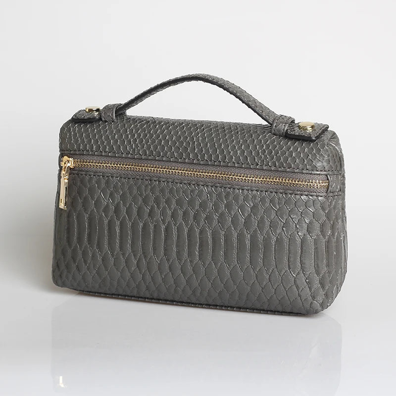 XMESSUN Crocodile Pattern Makeup Bags for Women 2026 Trendy Bag Clutch Bag Luxury High Quality Handbag Designer Handbag Purse