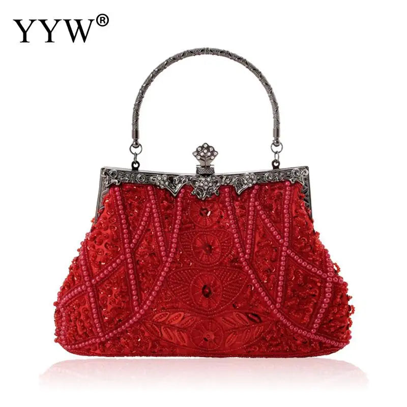 Vintage Handbag Female Luxury Evening Bags Dark Blue Party Purses And Handbags Designer Womens Clutch Crossbody Bags Sac A Main