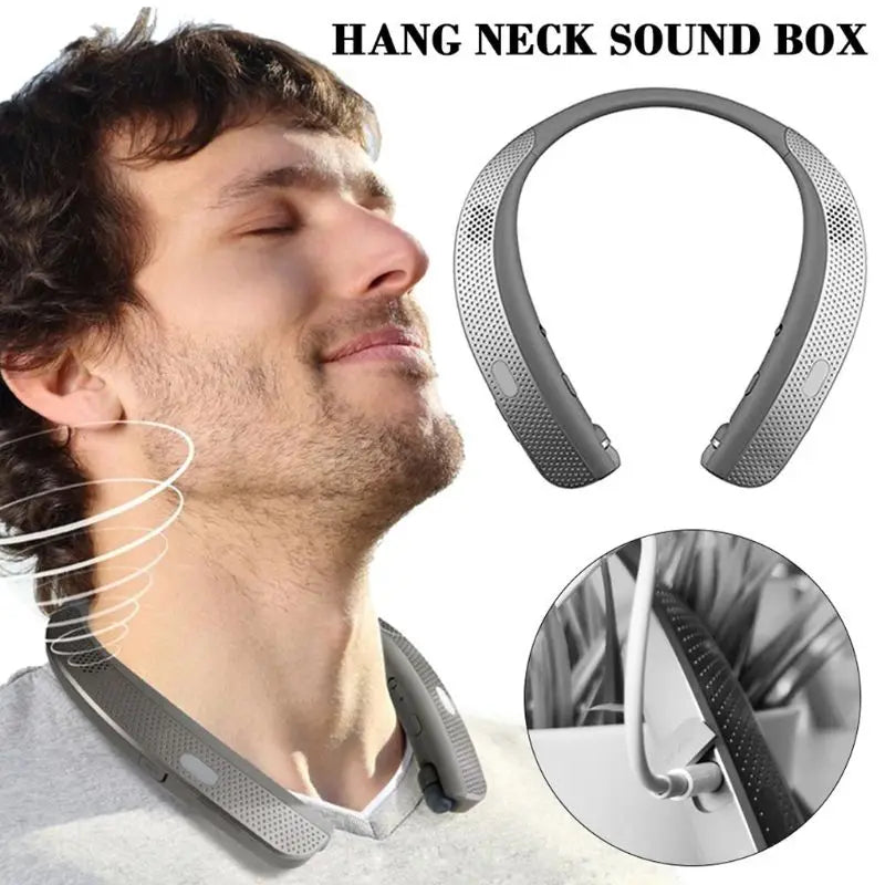 HBS-W120 Bluetooth Headphones Lightweight Stereo Neckband Wireless Headset With speaker for Sports Exercise Game Call