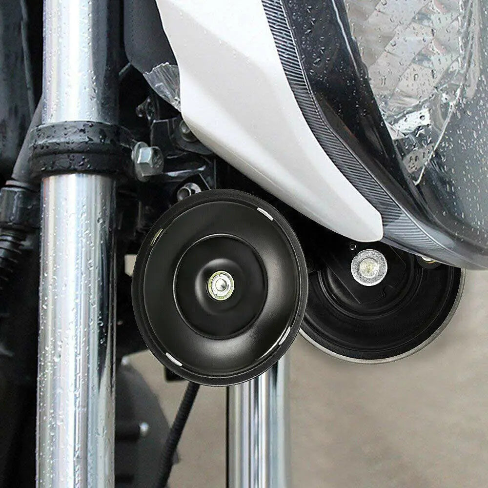 Motorcycle Scooter Bike Bicycle DC12V/1.5A 110dB Trumpet Electric Horn Black