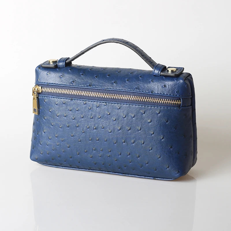 TOPHIIGH Newly Handbag Fashion Portable Make Up Bag For Women Clutch Snake Red Coffee Ladies Hand Bag Purse Ins Hot Selling