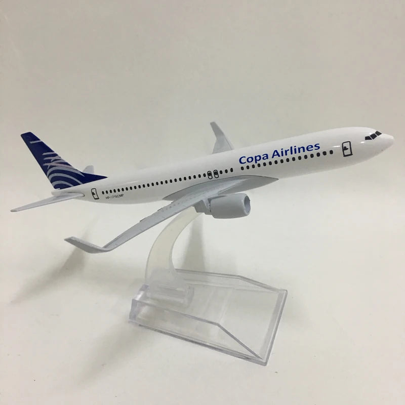 JASON TUTU 16cm Copa Airlines Boeing B737-800 Model Airplane Diecast Metal 1/400 Scale Plane