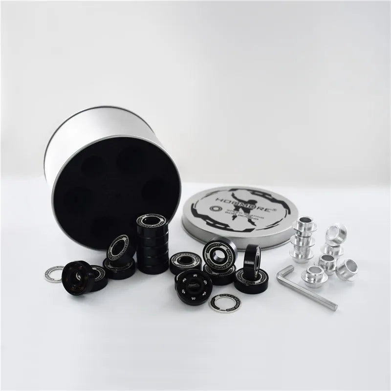16 pieces Inline Skates Bearing Durable ILQ-9 Pro Dual Line Roller Skate Shoes Skateboard High Speed Skating 608 Box Case Spacer