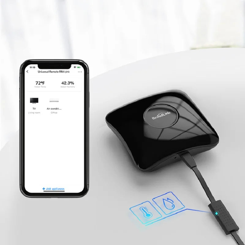 BroadLink RM4 Pro +HTS2  Version Wireless Universal Remote Hub with Smart Home Solution