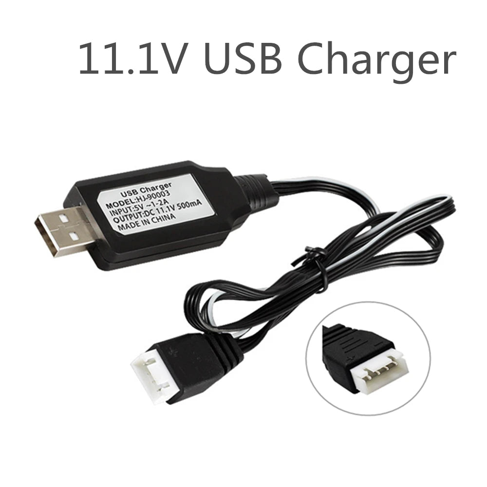 Water Gun 3S 11.1V 1800mAh 25C 401855 lipo Battery+ USB Charger Set for M4/AK Mini Airsoft BB Air Pistol Electric Toys RC Parts