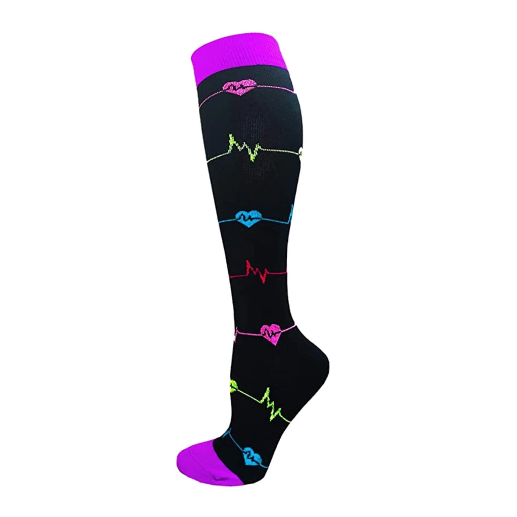 Compression Socks For Women & Men Circulation Compression Socks Knee High Best For Running,Medical,Nurse,Travel,Cycling,Diabetes