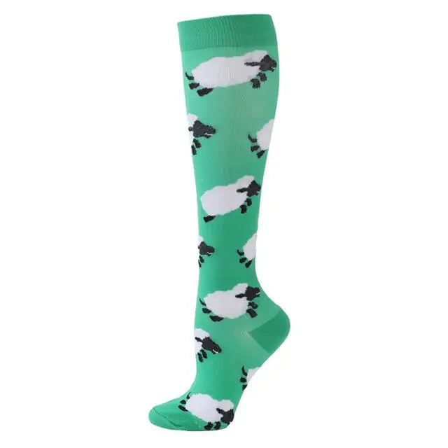 Compression Socks For Women & Men Circulation Compression Socks Knee High Best For Running,Medical,Nurse,Travel,Cycling,Diabetes