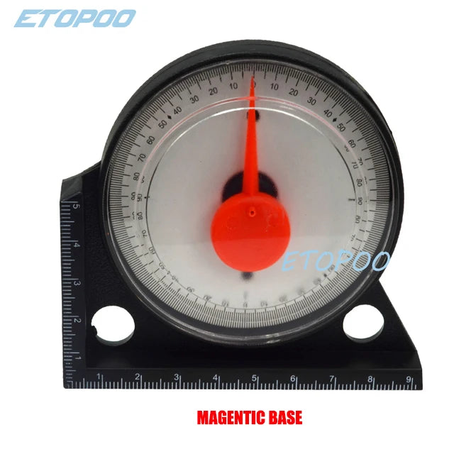 10-0-10 25-0-25 45-0-45 Inclinometer and Tilt Gauge Glass Tube Inclinometer Slope Protractor Angle Meter