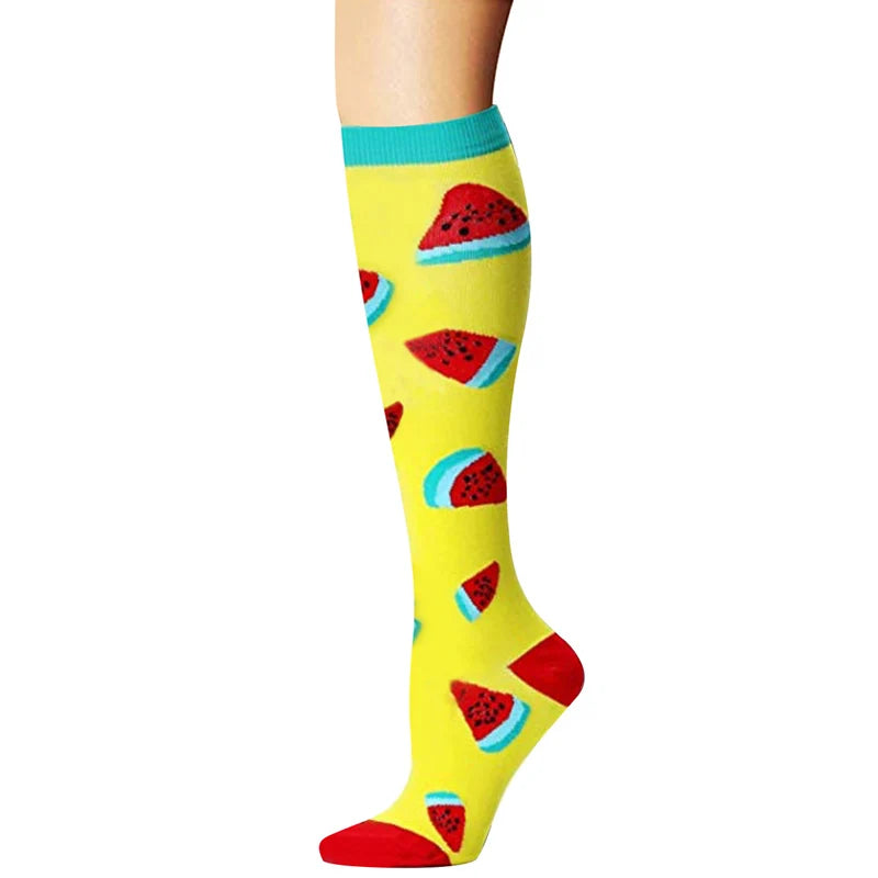 50 Style Antifatigue Unisex Compression Socks Fit for Nurses Flight Travel Medical Varicose Veins Leg Relief Pain Knee Stockings