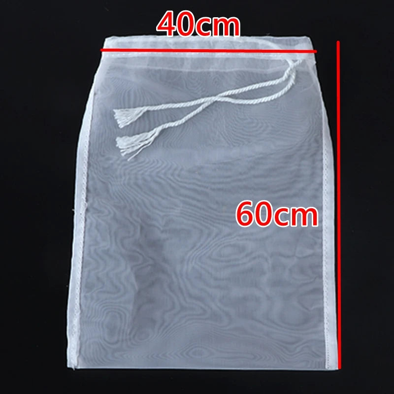 100/200/300/500 Mesh Nylon Filter Nut Milk Bag Net Yogurt Tea Beer Coffee Oil Food Filter Strainers Mesh Kitchen Strainer Bags