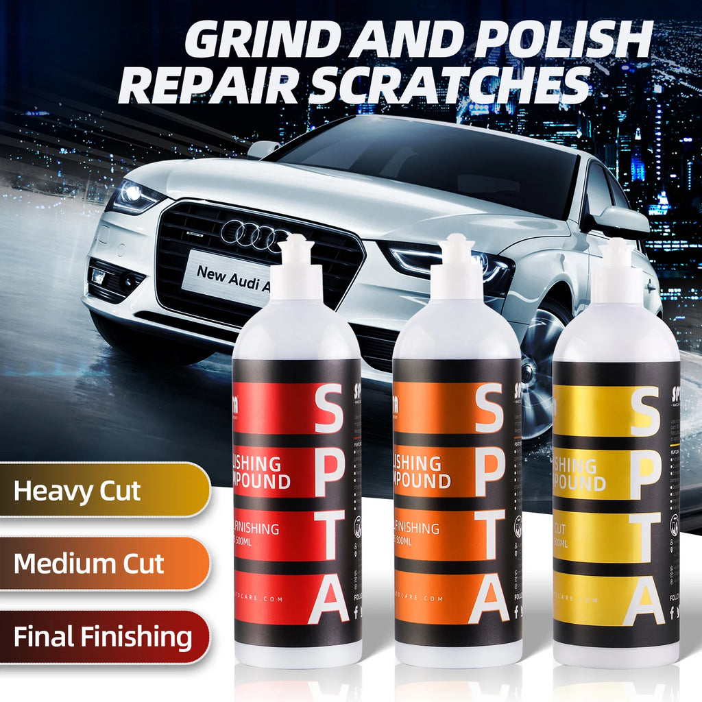 SPTA Car Paint Polishing Wax Car Polish and Wax Compound for Car Paint, Removes Surface Scratches and Swirl Marks