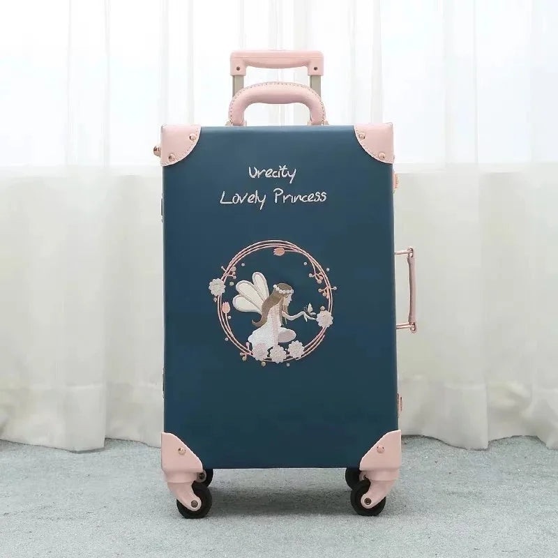 Chinese style 2PCS/SET travel suitcase with handbag unisex ins net red rolling luggage 20/24/26 inch boarding valise fashion bag