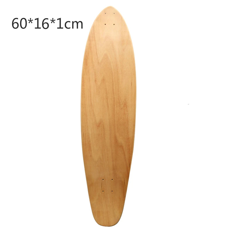 7-9 Layers Maple Skateboard Deck Double Rocker Mini Cruiser Dance Skateboards Natural Maple Wood Skate Board High elasticity