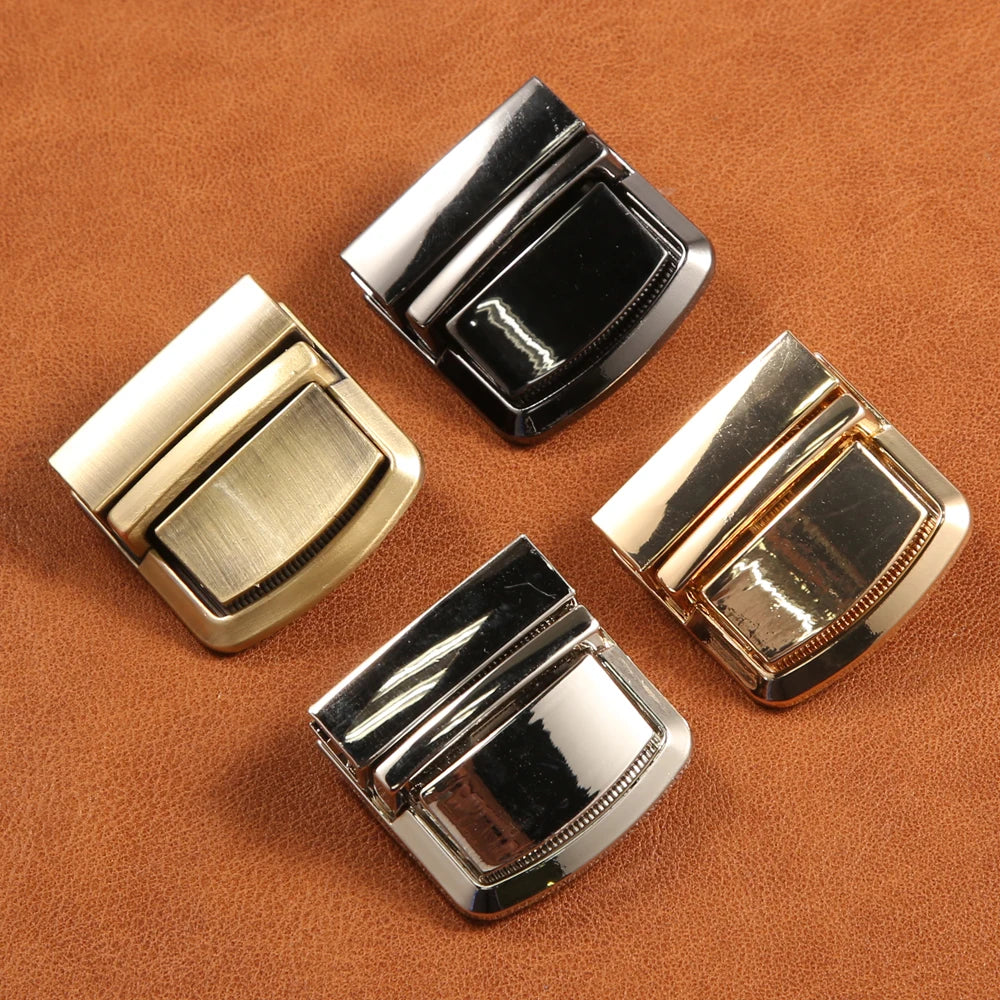Metal Rectangle Press Lock Bag Case Buckle Clasp for Handbags Shoulder Bags Purse Women Diy Bag Accessories
