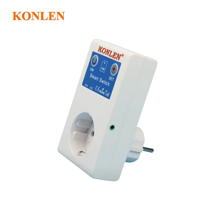 16A GSM SMS Smart Power Socket Outlet Temperature Sensor Controller Plug Intelligent Relay Switch Home Automation Remote Control