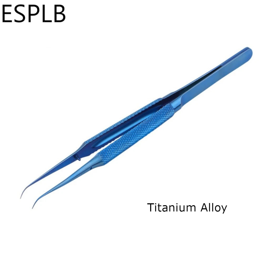 Titanium Alloy/Stainless Steel Tweezers Precision Fly Line 0.15mm Fingerprint Electronic Components Straight/Curved Tip Tweezers