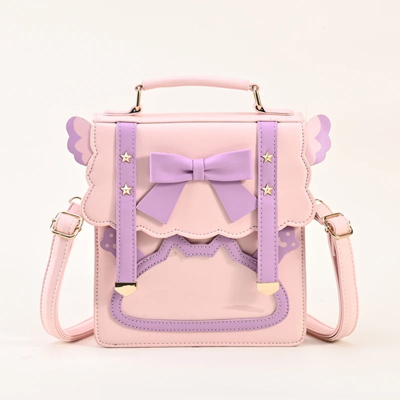 Fashion Ita Bags Luxury Leather Japanese Lolita Girls Crossbody Messenger Bag Lady Uniform Shoulder Handbag School Backpack