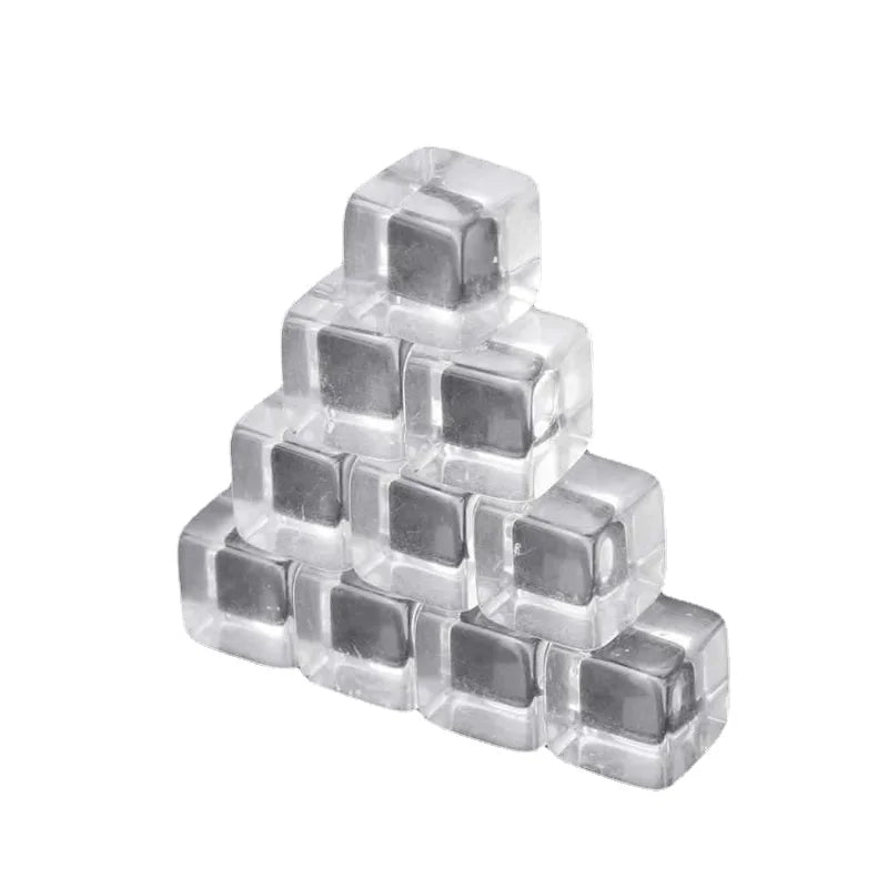 10Pcs/Pack 16mm Transparent Acrylic Blank Dice Cubes #16 Square Corner Teaching Props Mathematical Game Accessories