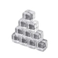 10Pcs/Pack 16mm Transparent Acrylic Blank Dice Cubes #16 Square Corner Teaching Props Mathematical Game Accessories