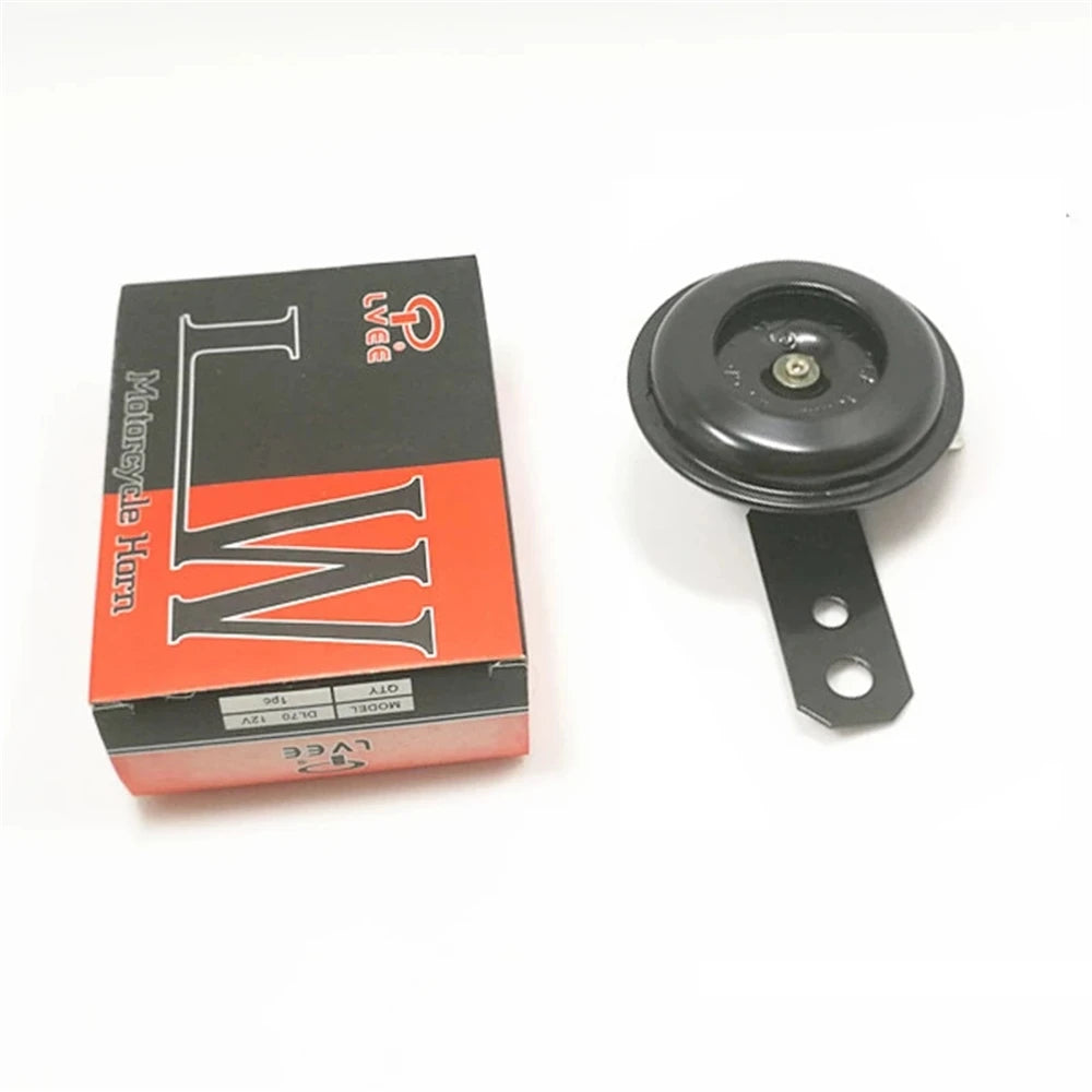 Lemod Universal Motorcycle Electric Horn Kit 12V 1.5A 105db Waterproof Round Loud Horn Speakers for Scooter Moped Dirt Bike ATV