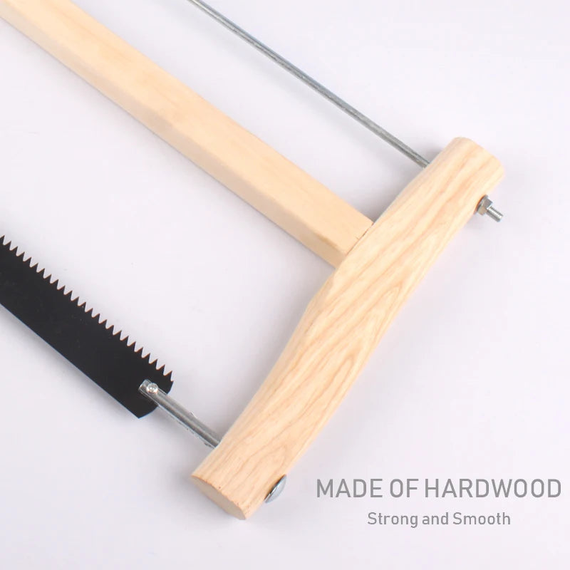 12" Frame Saw Blade with 3pcs Replacement Blades 24T Woodworking Hand Saws Carpenter Wood Cutting Tool
