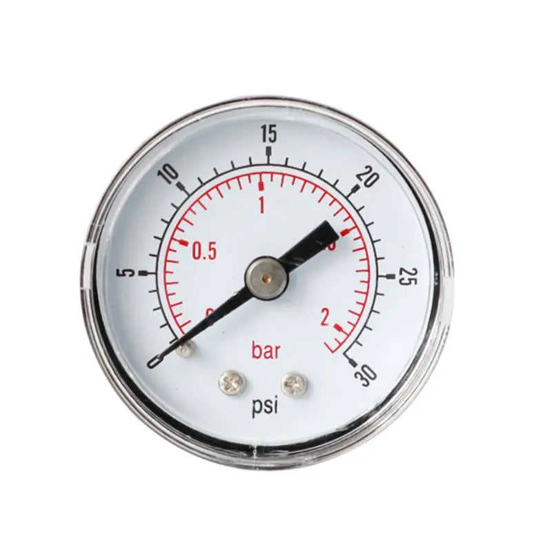 Pressure Gauge 40mm 1/8 BSPT Rear Back 15-300 PSI & Bar for  Air Gas Wate Fuel