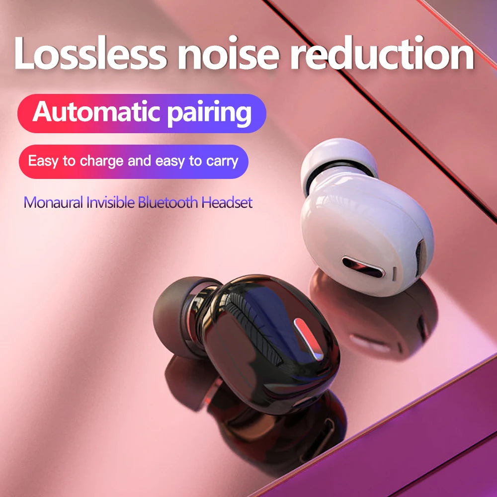 Mini Wireless Earphone Bluetooth-compatible 5.0 in Ear Headset Handsfree Phone Wireless Earbuds with Mic For Xiaomi Huawei