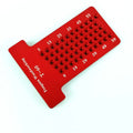 Precision Marking T-Ruler Aluminum Alloy Woodworking Scribe Marking Gauge Deluxe Crossed-out Hole Scribing Ruler Measuring Tools