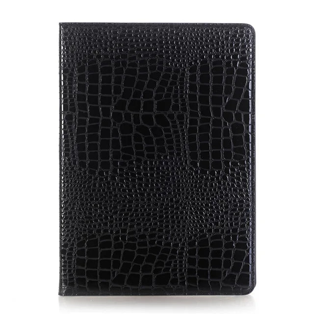 New Trendy Crocodile Pattern iPad Pro Tablet Case 2026 Fashion Design Luxury iPad Flip Card Holster Business Tablet Case