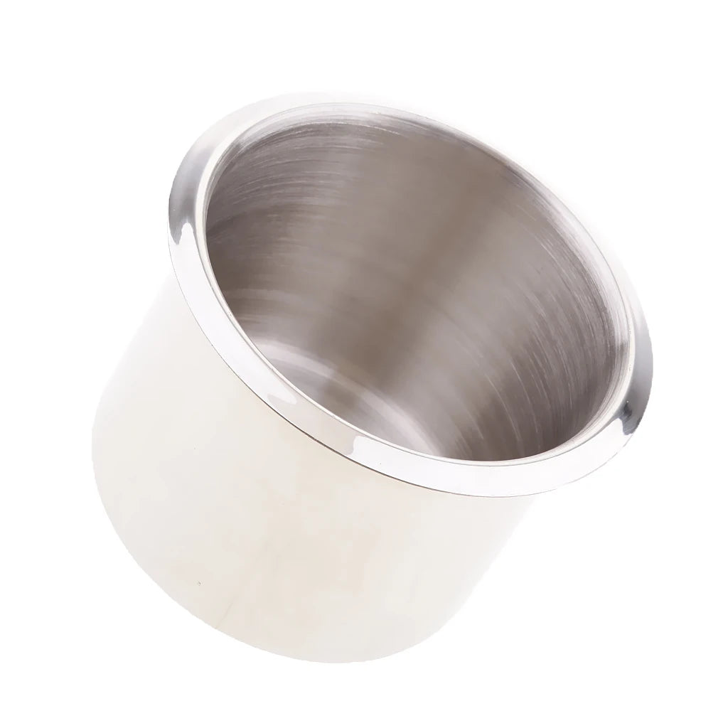 Stainless Steel Poker Table Cup Holder Inserts Recessed Cup Drink Holder for Car Boat Truck Water Bottle Holder