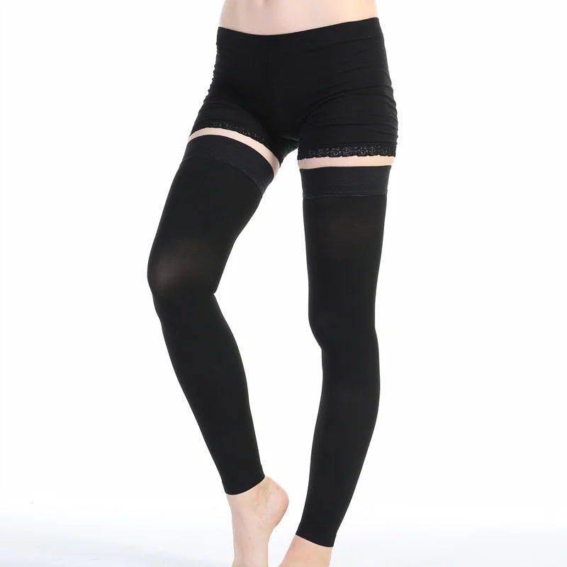 1 Pair 23-32mmHg Elastic Nursing Compression Stocking Unisex Medical Class 2 Pressure Stockings Sleep Feet Varicose Vein Socks