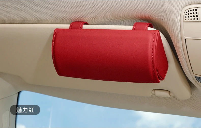 YSY Car Glasses Case Sunglasses Storage Box 4 Colors Auto Interior Accessories Glasses Holder Sun Visor Automobiles 1PCS