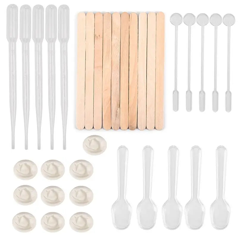DIY Jewelry Making Tools Measuring Cup Wooden Sticks Droppers Stirring Rod Epoxy Resin Mixing Supplies Tool Handmade Accessories