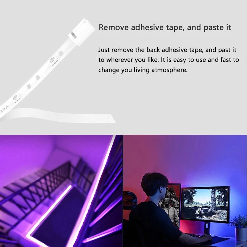 Global version Yeelight Aurora Smart Light Strip 1S RGB Colorful WiFi 2M To 10M 60 LED LightStrip Remote Control For APP Homekit
