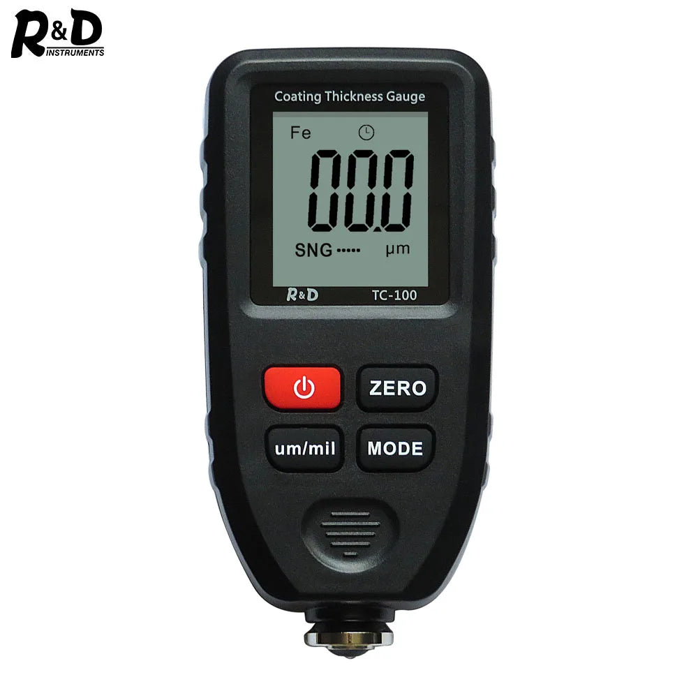 R&D TC100 Thickness Meter Car Paint Film Thickness Tester Measuring FE/NFE Two Manual Automotive Paint Instrument Multi Color