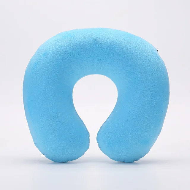Sale 1PC Headrest Soft U Shaped Cushion Air Flight Inflatable Pillows Car Nursing Cushion Travel Pillow Support Neck