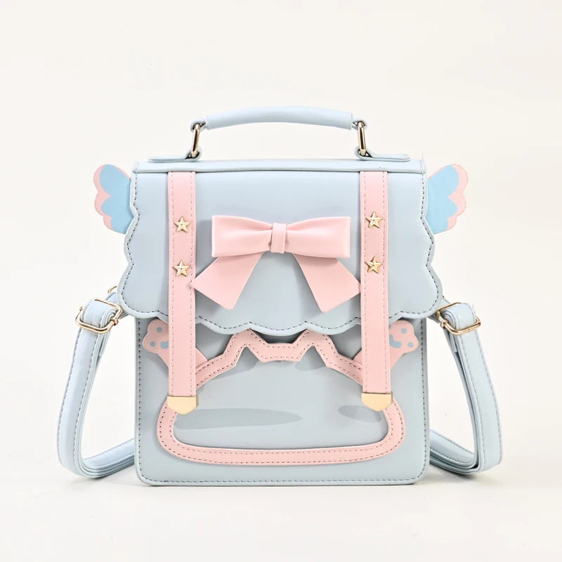 Fashion Ita Bags Luxury Leather Japanese Lolita Girls Crossbody Messenger Bag Lady Uniform Shoulder Handbag School Backpack