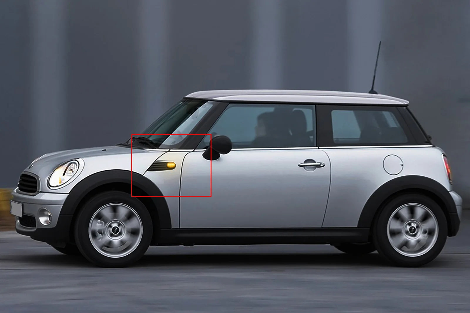 ANGRONG 2X Amber Dynamic LED Side Marker Indicator Repeater Signal Light Black Lens For Mini Cooper R56 R55 R57 R58 R59