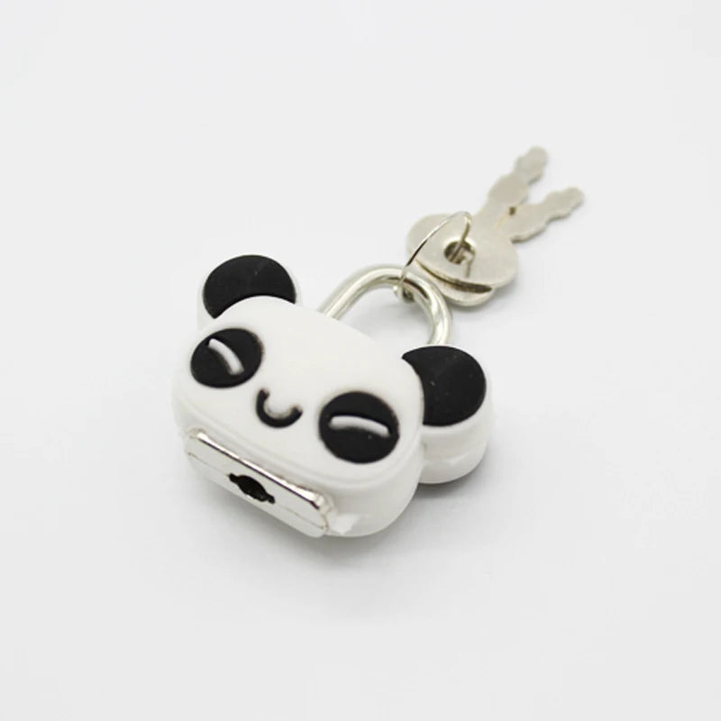 Cartoon Padlocks Lovely Mini Luggage Lock Backpack Zip Padlocks Make-up Box Key Lock Students Diary Lock Children's Small Toys
