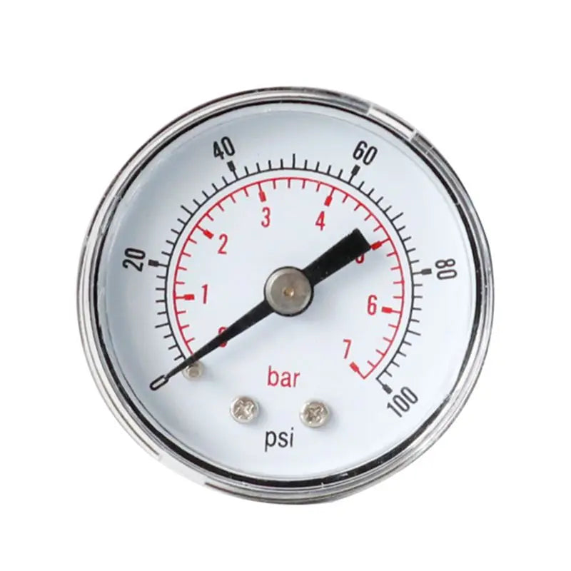 Pressure Gauge 40mm 1/8 BSPT Rear Back 15-300 PSI & Bar for  Air Gas Wate Fuel