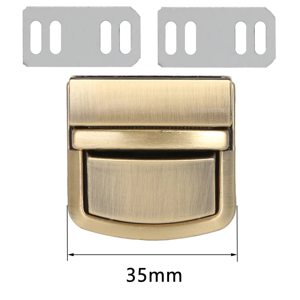 Metal Rectangle Press Lock Bag Case Buckle Clasp for Handbags Shoulder Bags Purse Women Diy Bag Accessories