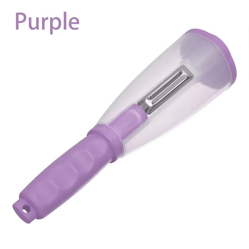 Multifunctional Storage Type Peeling Knife Peeling Knife With Storage Tube Peeler Peeling Apple Supplies Household Peeling Knife
