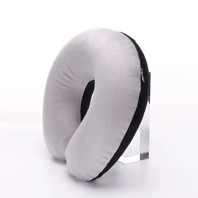 Sale 1PC Headrest Soft U Shaped Cushion Air Flight Inflatable Pillows Car Nursing Cushion Travel Pillow Support Neck