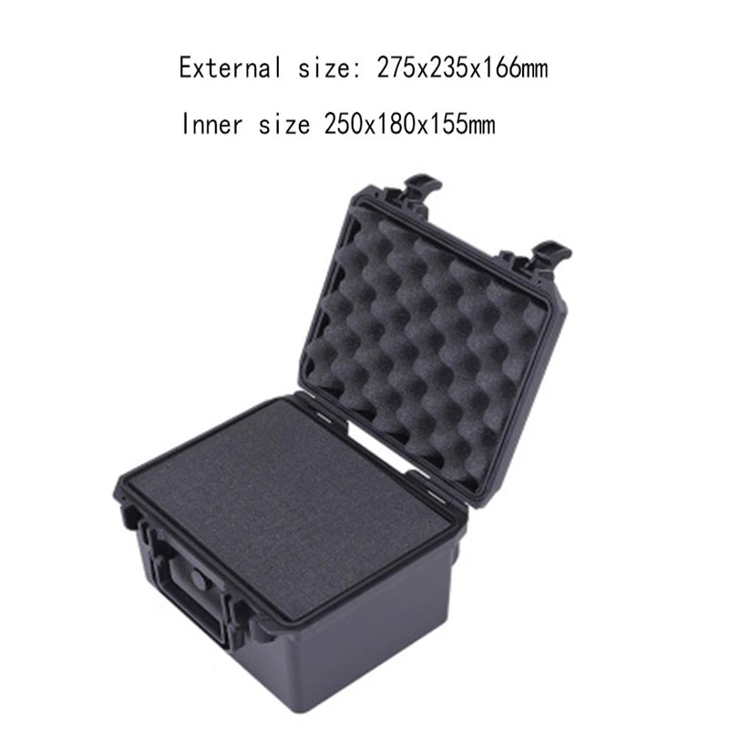 Waterproof Safety Case ABS plastic ToolBox Outdoor Sealed Safety tool Box Equipment instrument Tool Case shockproof