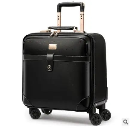 24 Inch Spinner suitcase Travel Rolling Luggage Suitcase Leather Business Spinner Travel Rolling Luggage bag trolley bags wheels