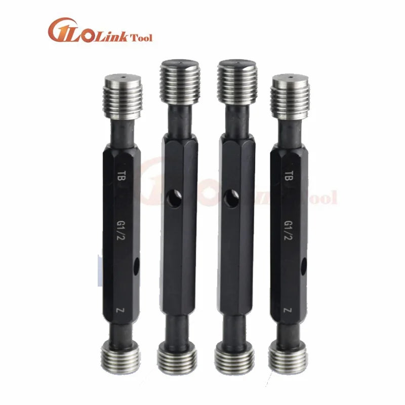Inch Straight Pipe Thread Plug Gauge G Cylindrical Tube Gauge Thread Plug Gauge G1/4 G3/8 G1/2 Measuring Tool
