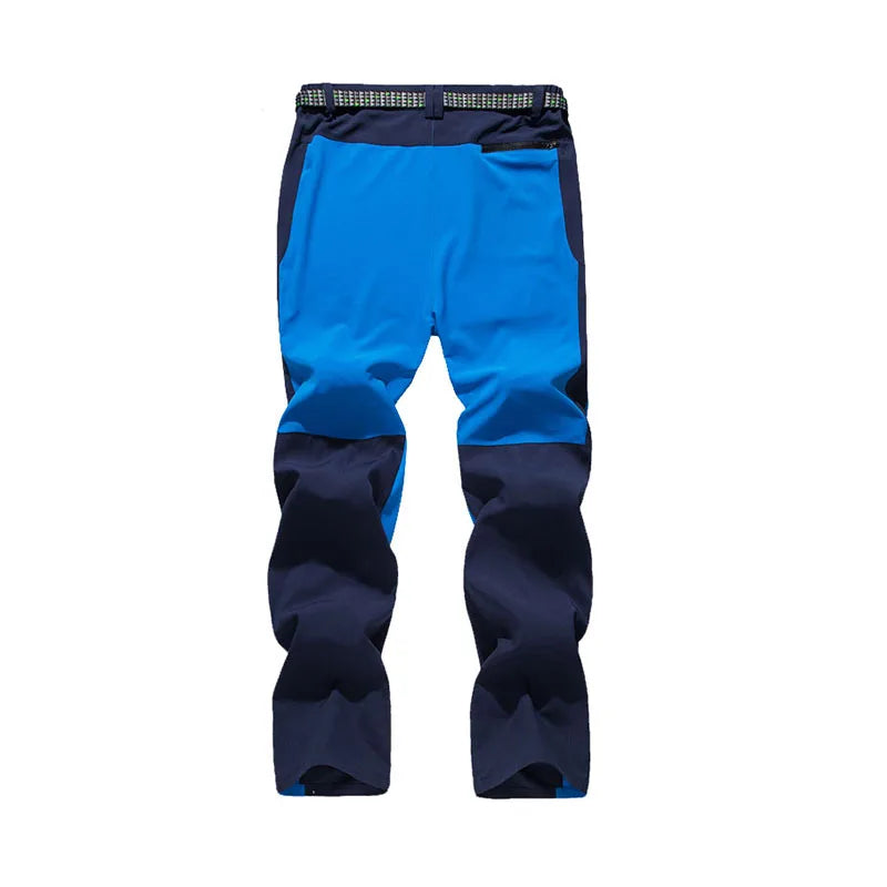 NUONEKO Outdoor Men's Hiking Pants Elastic Breathable Outdoor Camping Fishing Trekking Pants Summer Thin Quick Dry Trousers PN39