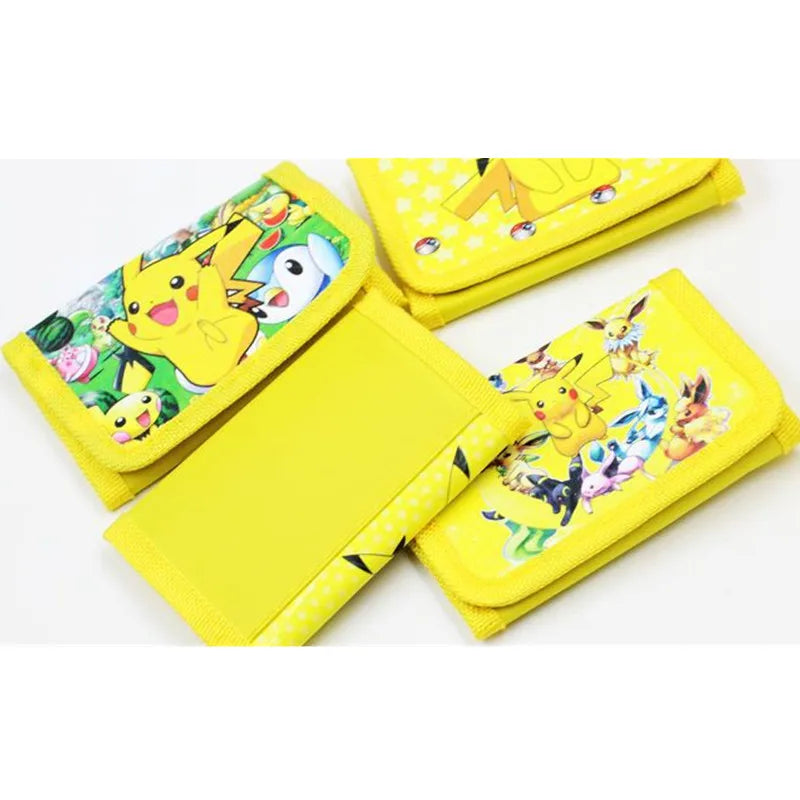 Pokemon Kids Wallet Janpan Anime Pikachu Figure Wallet Card Bag PVC Coin Purse Christmas Gifts for Kid Toy Random One